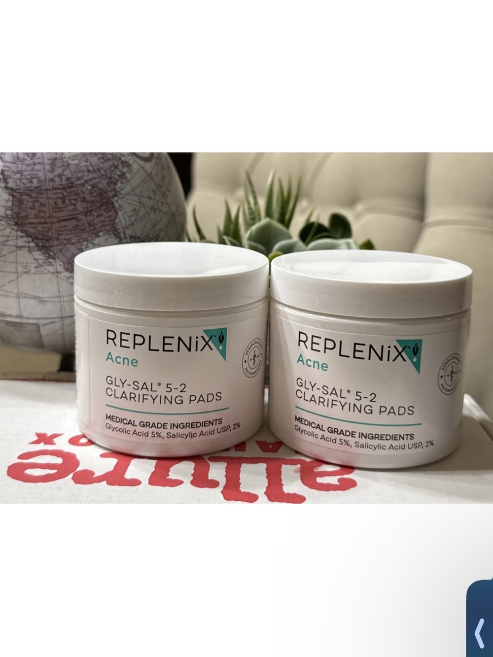 Replenix Acne Gly-Sal 5-2 Clarifying Pads - 60 Pads [ 2 Pack]